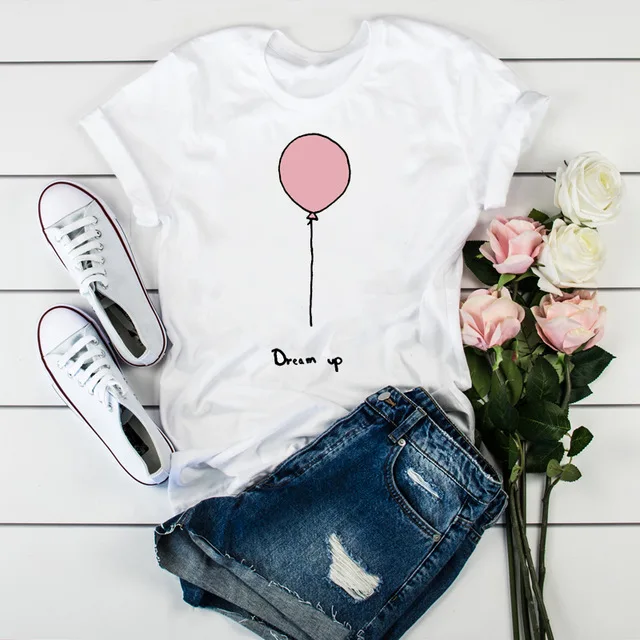 

Womens T-Shirt Short Sleeve Heartbeat Print Basis O-Neck T-shirt Graphic Tops Clothes Women Tshirt Harajuku T-shirts Clothing