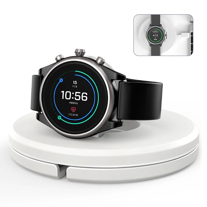 Портативная беспроводная зарядная док-станция с подставкой и USB-разъемом