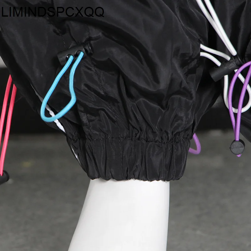 

Spodnie Damskie Streetwear Loose Pants For Womens High Waist Drawstring Plus Size Casual Trousers Female 2021 Autumn Fashion New