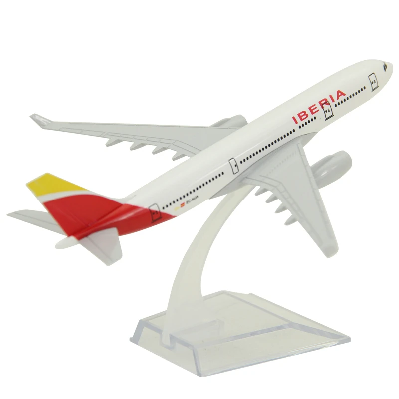 16 см 1:400 Масштаб Самолеты Аэробус A330 Испания Iberia авиакомпания модель самолета сплав литья под давлением детский подарок коллекционное украшение
