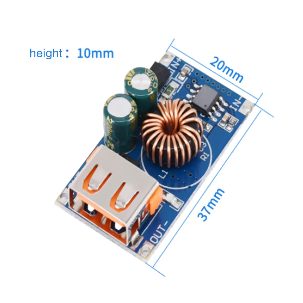 

1PC USB DC Step-Down Module 12V 24V To QC2.0 QC3.0 Fast Charge Mobile Phone Charging Board