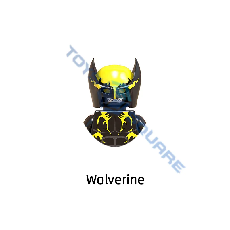 Росомаха паук Капитан Америка Дэдпул модель строительные блоки кубики MOC набор