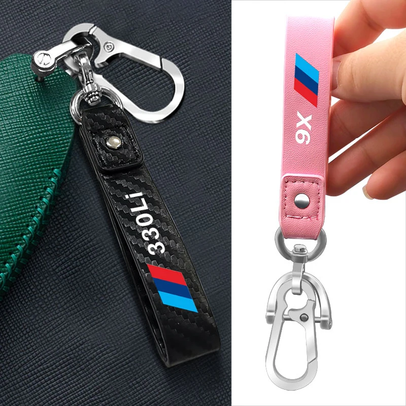 

Leather Car KeyChain Key Rings For BMW X1 X3 X4 X5 X6 X7 E84 F30 F20 E83 F26 E53 E70 F16 E61 F49 F39 Z4 G31 G02 F10 Car Goods