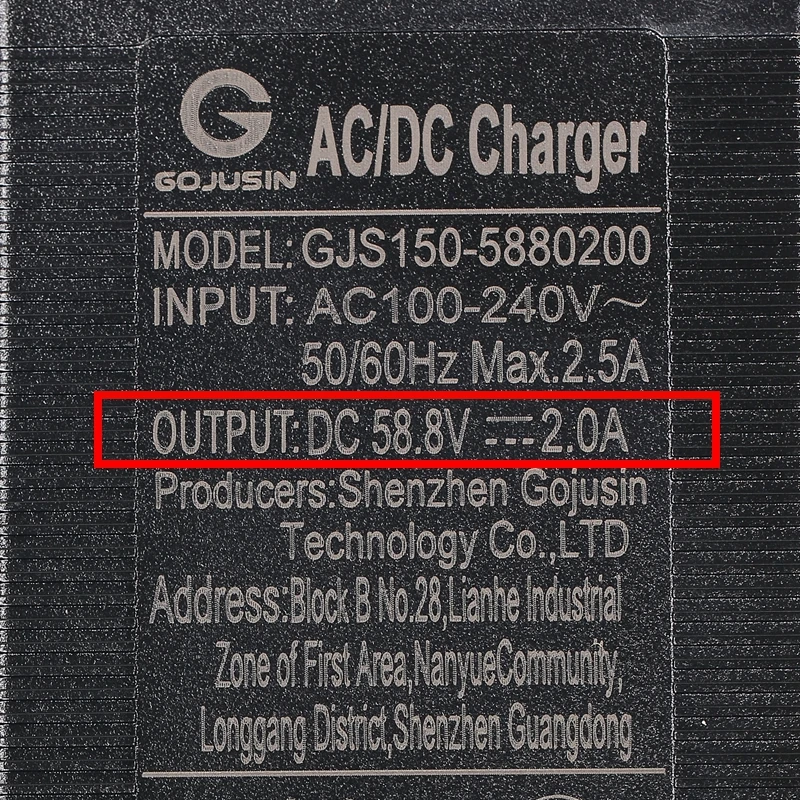 Оригинальное зарядное устройство для VSETT 8 + 9 10 SPEEDUAL GRACE ZERO 8X 10X 11X электрический