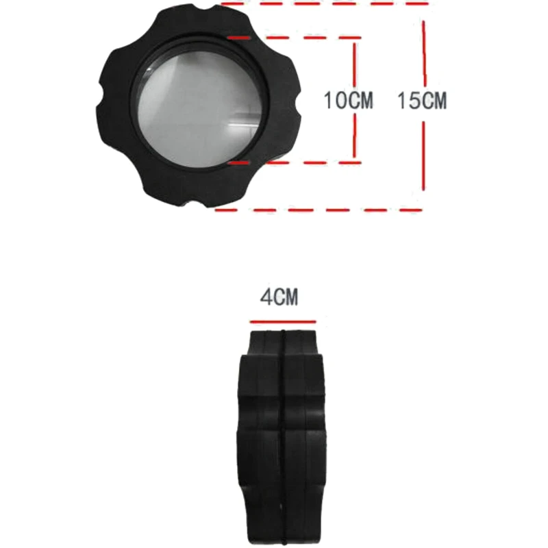 

2 in 1 Aquarium Magnifier Magnetic Glass Cleaner Fish Tank Cleaner Scraper Up To 15Mm