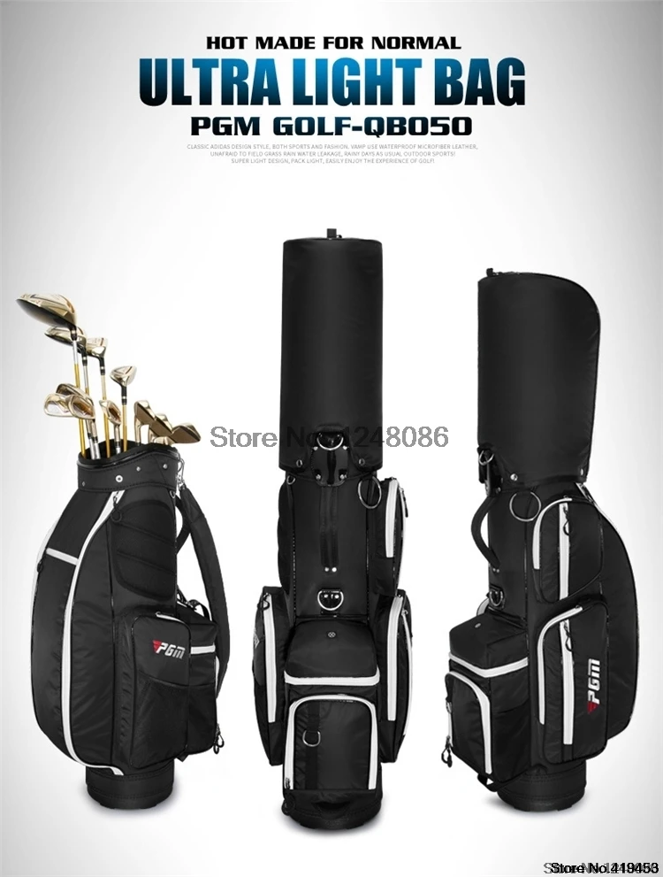 Pgm Выдвижная сумка для гольфа подставка для дисков Caddy подушка безопасности нейлоновая сумка для гольфа дорожная авиационная посылка большая емкость D0479
