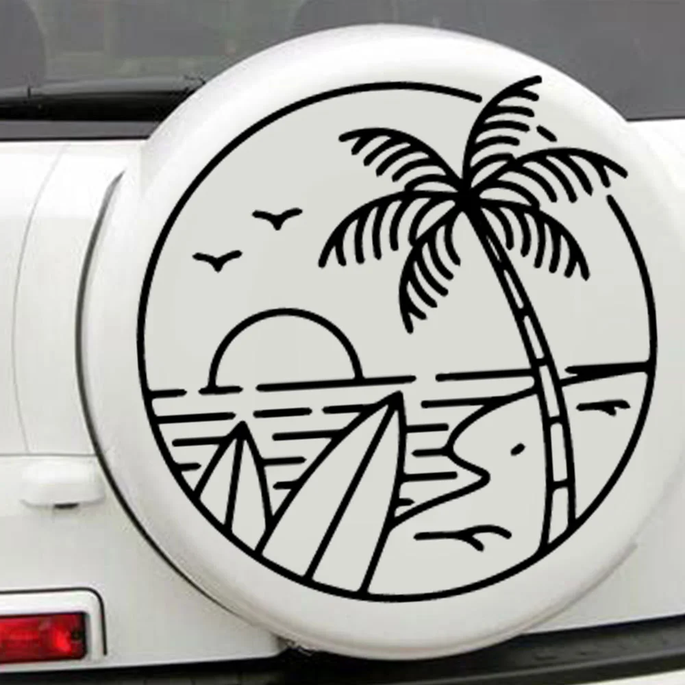 

Fun Sea and beach Stickers Car For Chevrolet Cruze Cruz Sports Styling Auto Racing Decoration Accessories