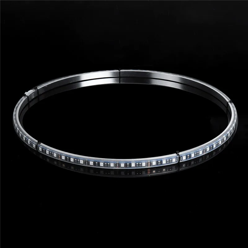 4 шт. Автомобильный светодиодный кольцевой светильник s RGB 5050 SMD светодиодный чипы 15,5 дюймов bluetooth Однорядный светильник для автомобиля