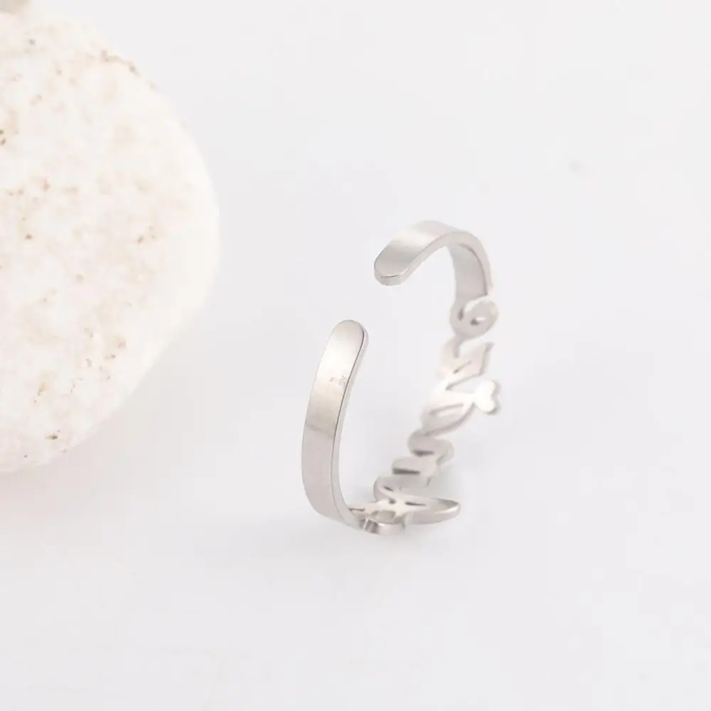 Teamer семья пользовательское имя кольцо из нержавеющей стали кольца для мужчин и