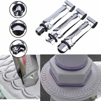 ustensiles patisserie 3pcs stainless steel cake clip clamp crimper cutters molddiy fondant cake cliplace mould