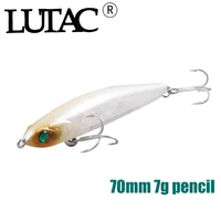 lutac new product saltwater fishing pencil lure 70mm 7g stickbait wobbler discount fish gear