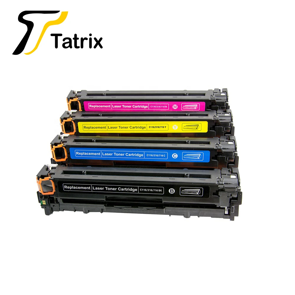 Tatrix CRG116 CRG316 CRG716 Совместимый лазерный цветной тонер картридж для Canon MF8050CN принтер