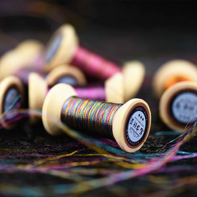 Французская вышивка/катушка для вышивки/цветная золотая нитка