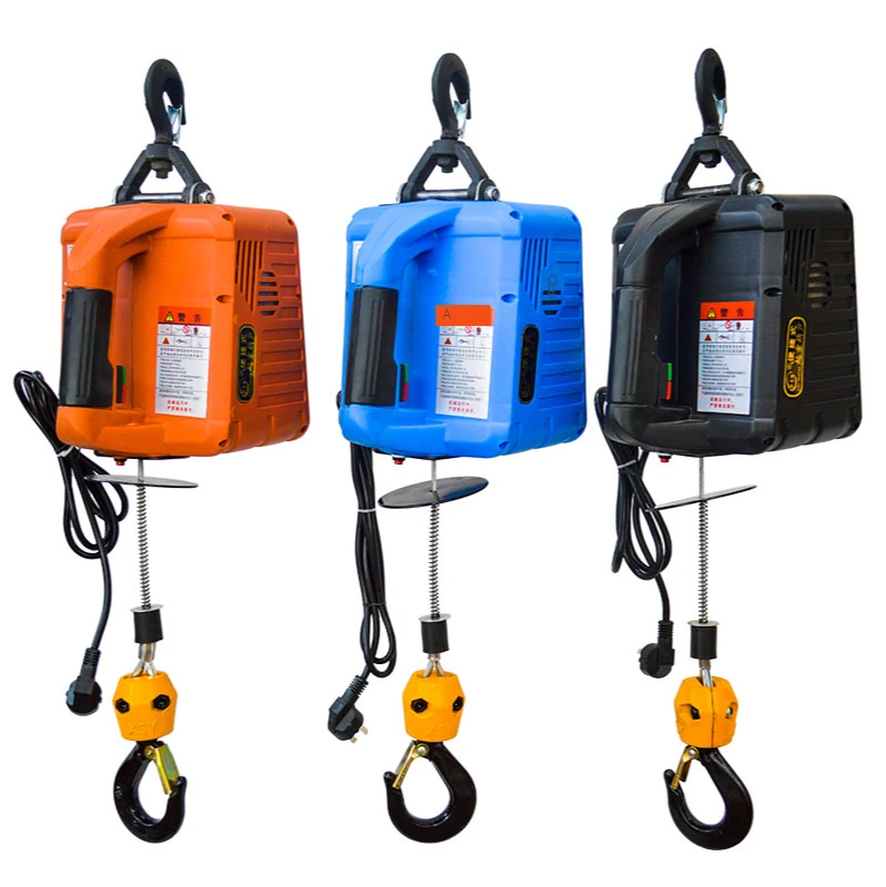 110V/220V Портативный электрическая лебедка подъемная Тяговая Лебедка