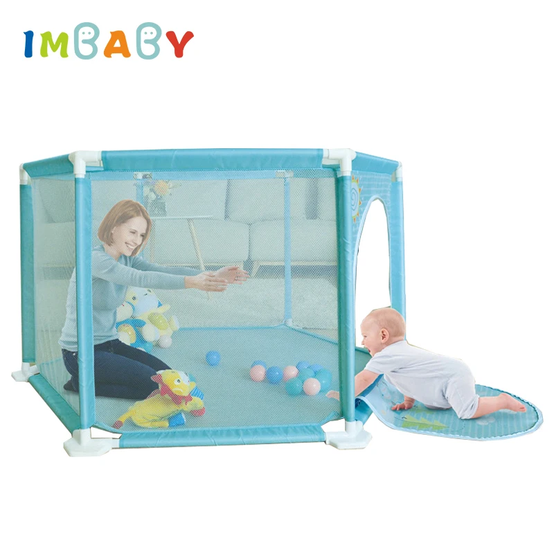 IMBABY ограждение для детского манежа новорожденный безопасные барьеры детей мяч