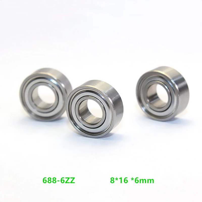 

500pcs/lot 688-6ZZ miniature ball bearing double shielded cover deep groove ball bearings 8x16x6mm