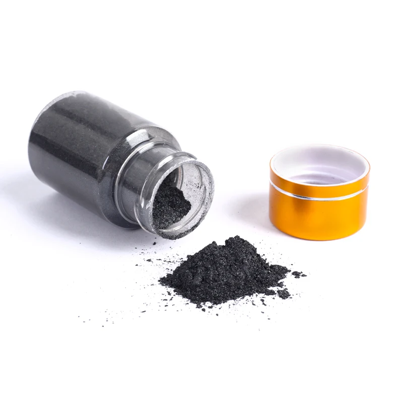 Пищевой порошок съедобный пищевой серого цвета для украшения шоколада торта