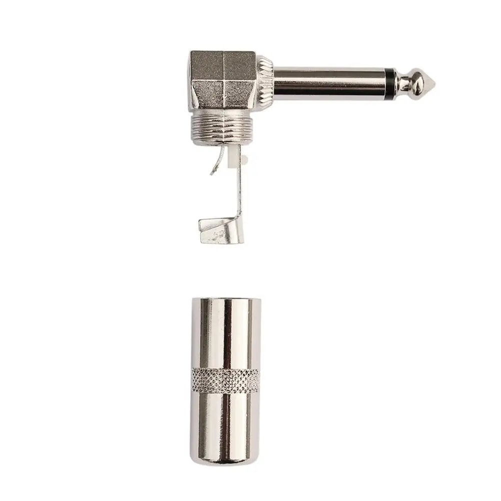 

Yiwa 1/4 6.35mm L-shape Jack Right Angle Male Mono Plug Audio Connector for Guitar Instrument Audio Cable