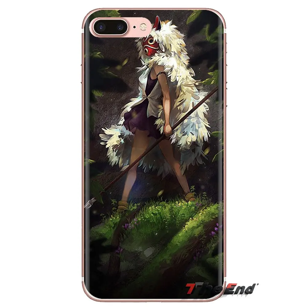Для iPod Touch Apple iPhone 4 4s 5 5S SE 5C 6 6S 7 8 X XR XS Plus MAX фигурка Принцесса Мононоке маска не Los