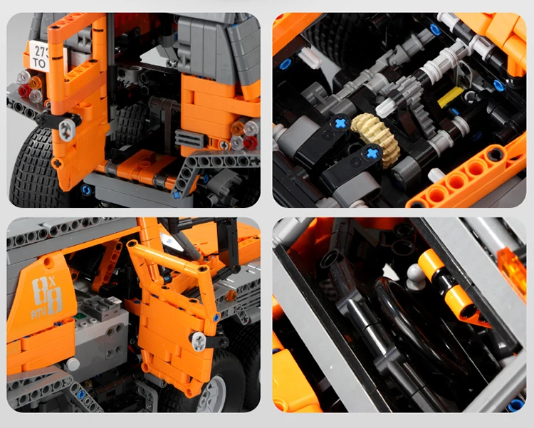Новые 13088 приложение RC блоки Avtoros Shaman 8x8 совместимые Lepinblocks 23011 Technic MOC 5630 Строительные кирпичи развивающие игрушки подарки
