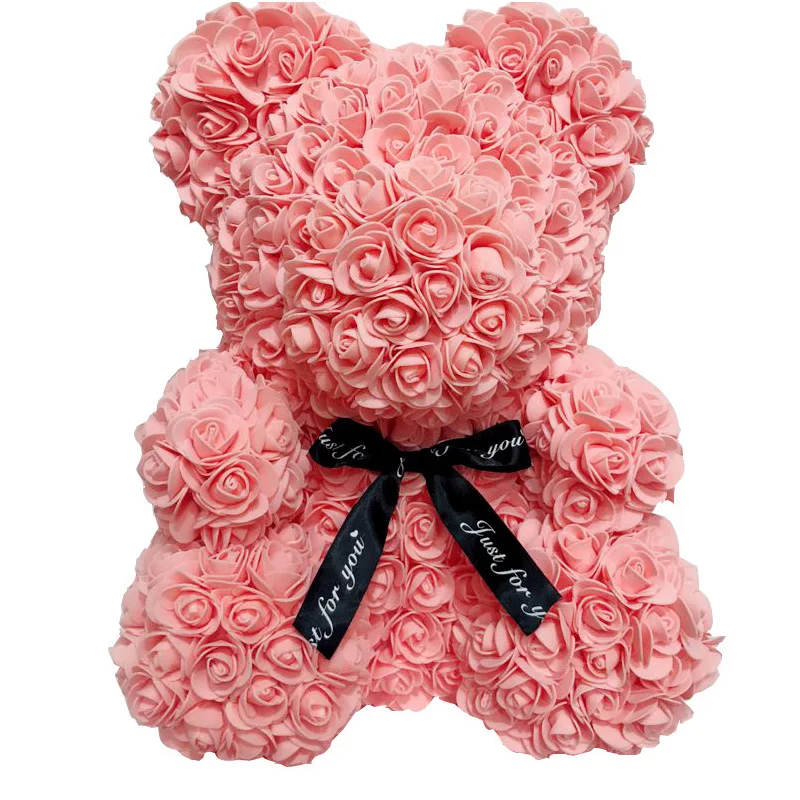 Фото Подарок на день Святого Валентина медведь розы ручной работы из ПЭ для домашнего