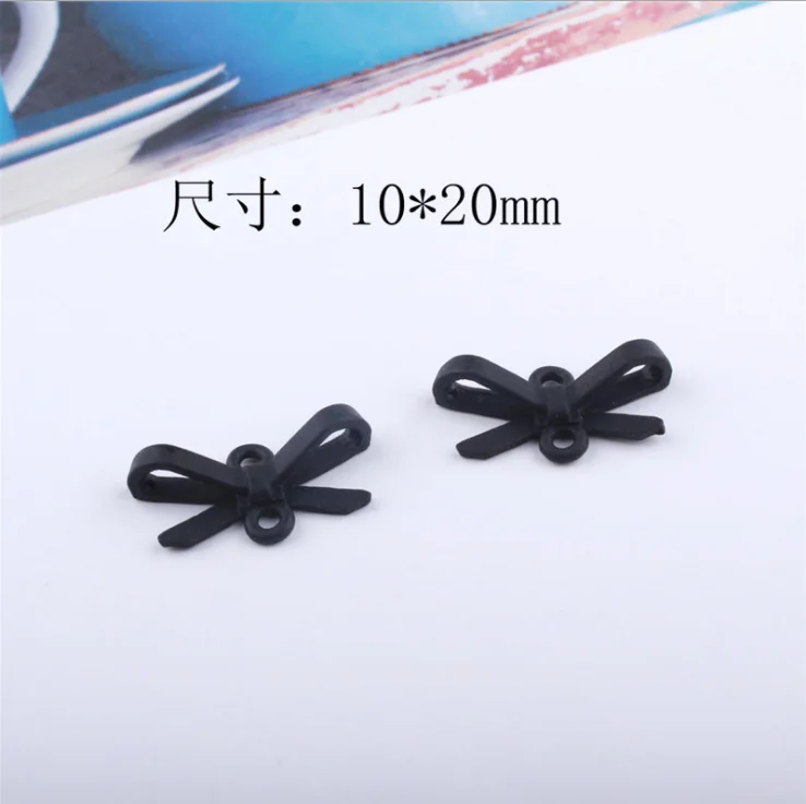 Популярные 10 шт. резиновые эмалированные сплава ленты узел бант Подвески