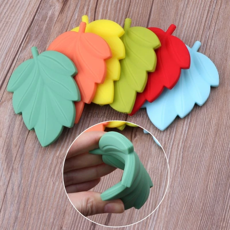 1 шт. силиконовые бусины листья пищевая BPA бесплатно для ребенка прорезыватель