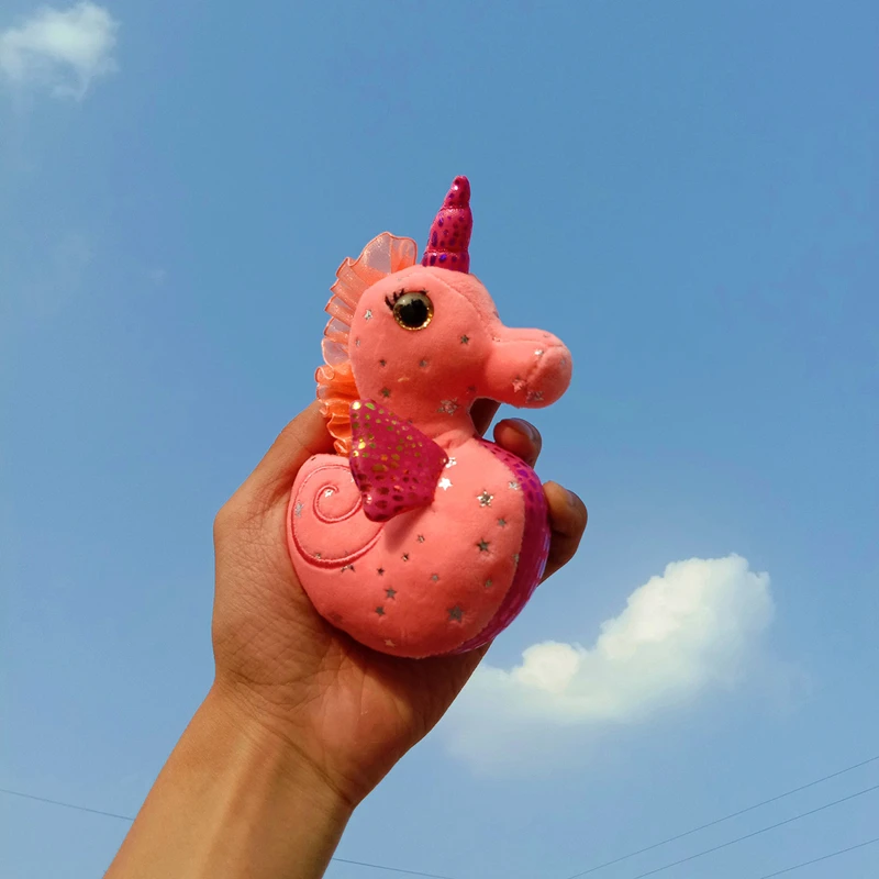 Милая пушистая Морская звезда морской конек плюшевая игрушка брелок мультфильм