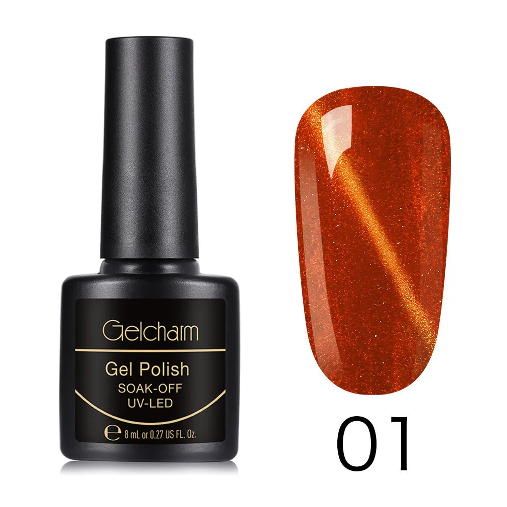JGMY01 Gelcharm 8 мл Магнитный Гелевый лак для Ногтей Стойкий винный красный кошачий глаз дизайн ногтей гель лак для маникюра отмачиваемый УФ светодиодный гель лак - Цвет: JGMY01
