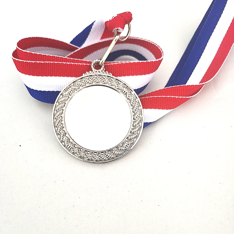 Пустые медали золотого цвета и серебряного бронзовая цветная медаль печать