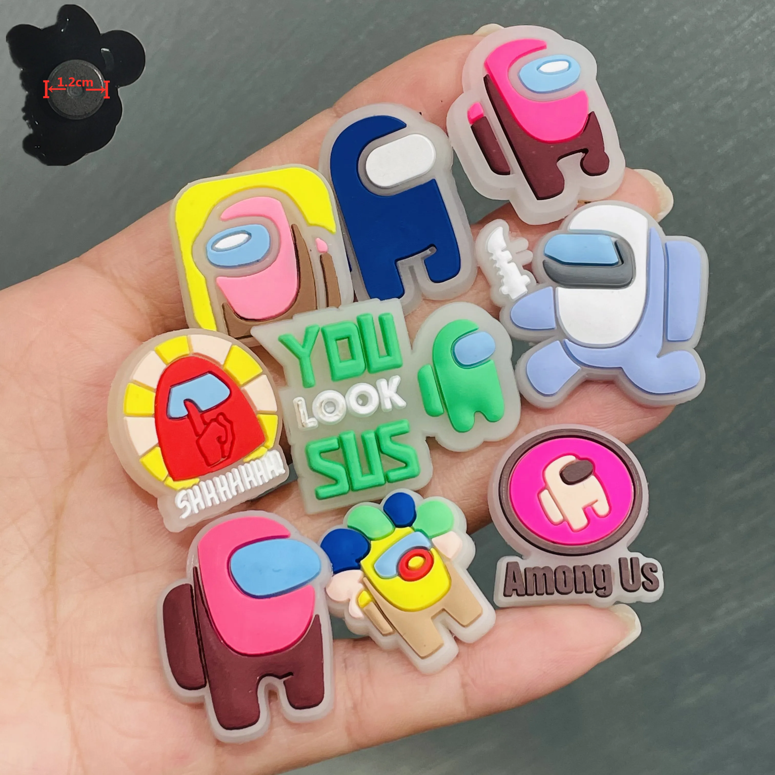 Mix 50PCS PVC Luminous Popular Game Robot Fridge Magnetic Sticker Kawaii Cool Smart Refrigerator Magnets Favorite Decoration | Дом и сад