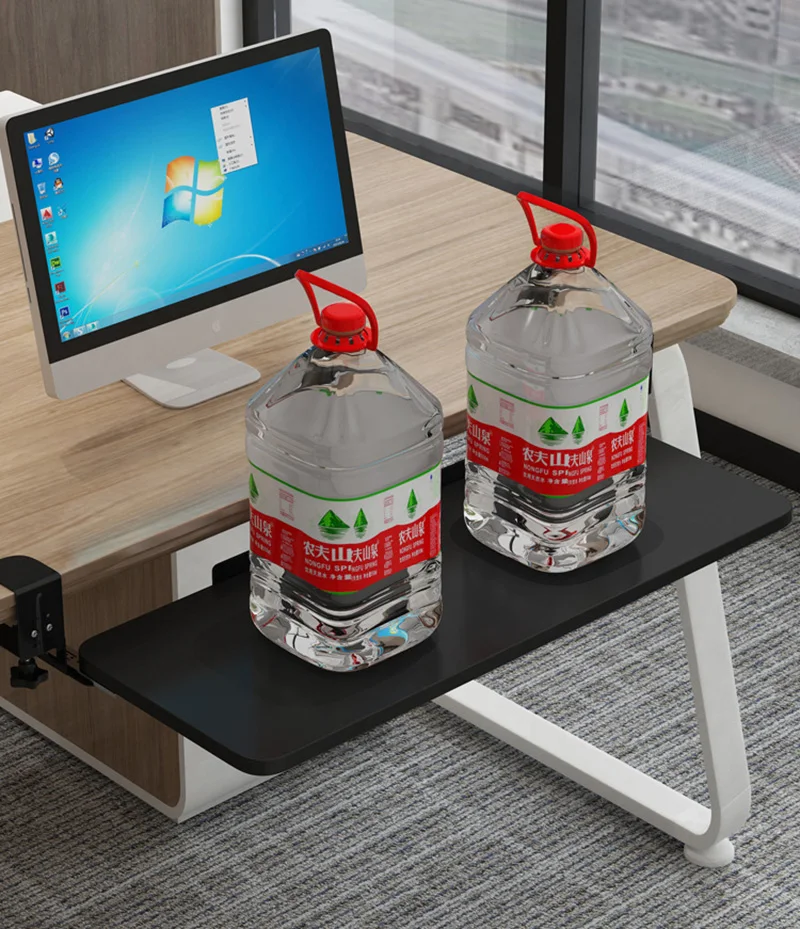 Деревянный лоток для клавиатуры с раздвижным рельсовым держателем ящик хранения