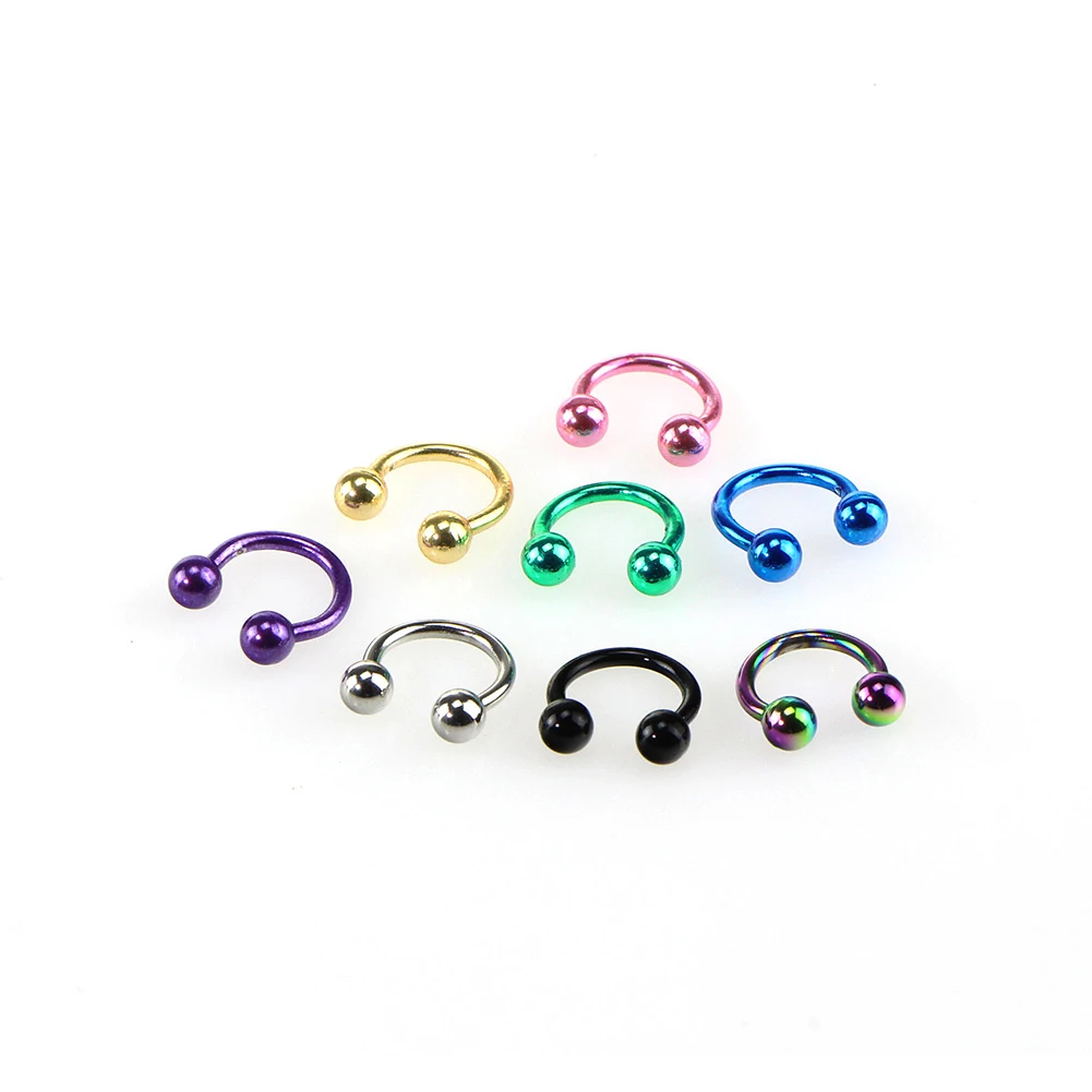 1 шт. пирсинг ушей из нержавеющей стали кольца для носа спирали носовой