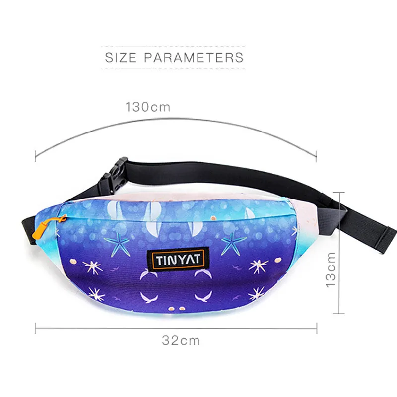 Поясная Сумка TINYAT для мужчин и женщин забавная уличная бананка с 3d принтом