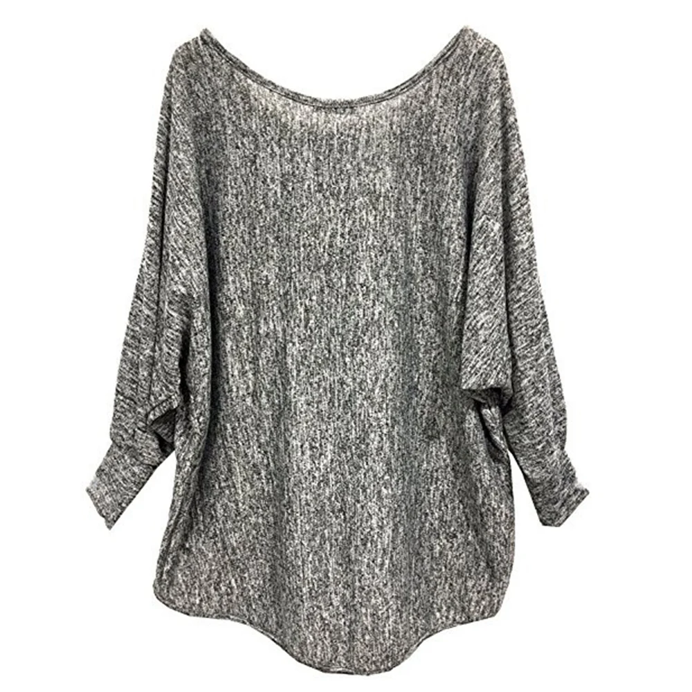 Футболка женская повседневная с рукавом летучая мышь большого размера | Женская