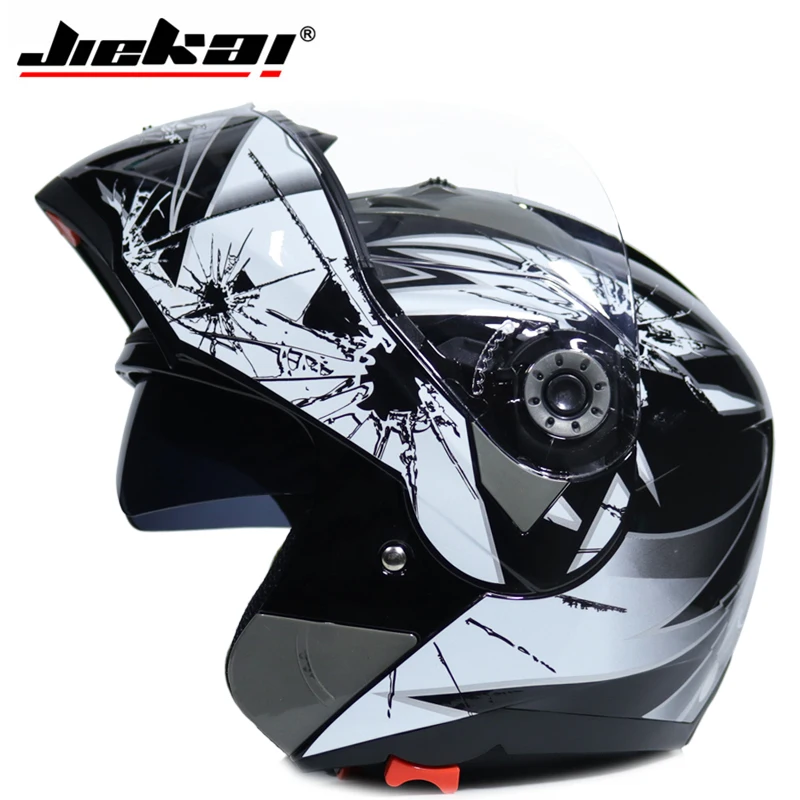 Free motorcycle bumper helmet Jikai 105 double lens helmet case motorcycle cross country bicycle rudder