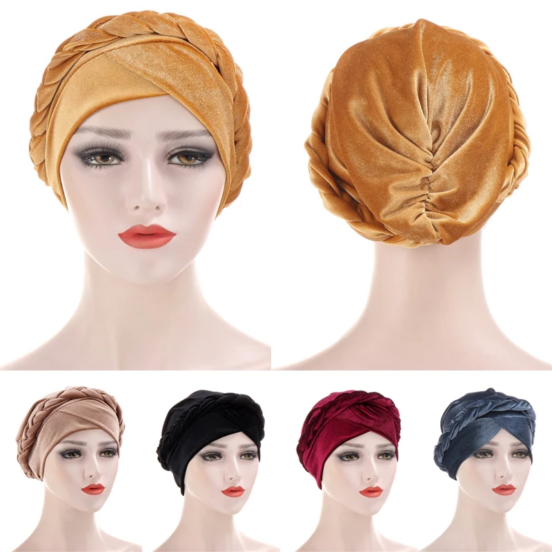 Модные женские туфли с эластичной резинкой тюрбан исламский Кепка Chemo