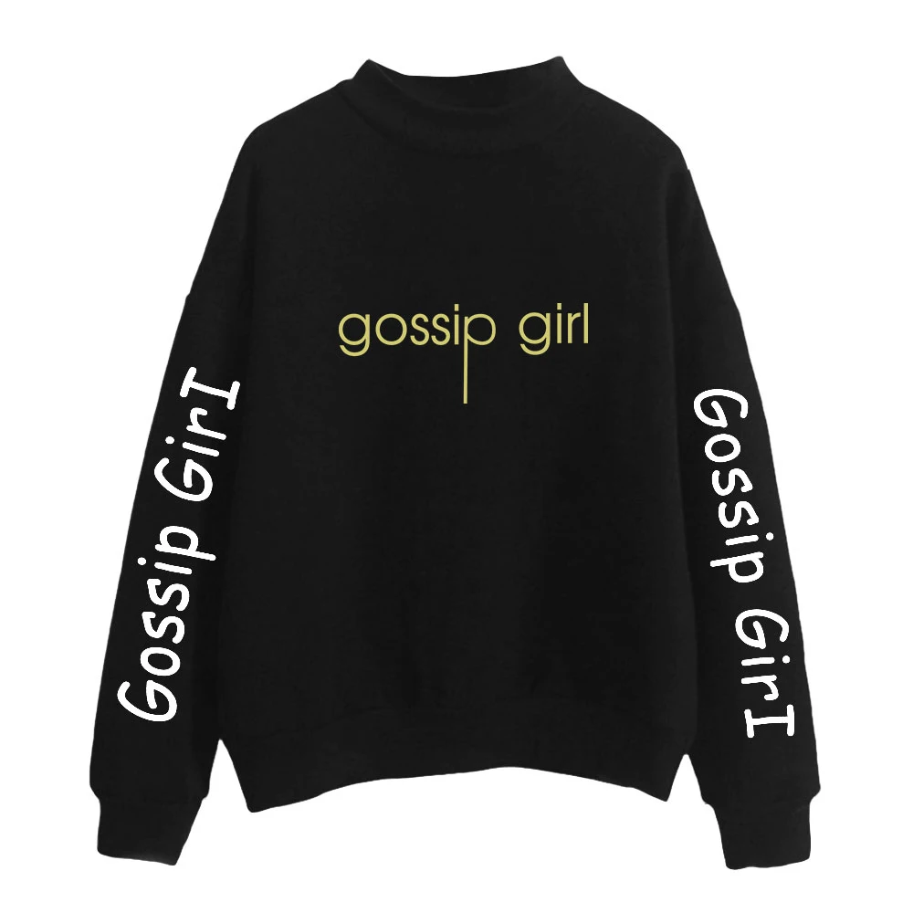 

Модная водолазка со Сплетницей и принтом для женщин и мужчин, свитшоты с длинным рукавом, лидер продаж, Повседневная Уличная одежда в стиле ...