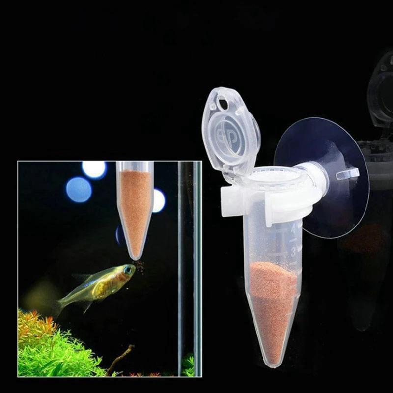 

Automatic Fish Feeder Tapered Aquarium Red Worm Feeding Tools Funnel Cup Fish Food Feed Tool Aquarium Feeder With Suction Cup
