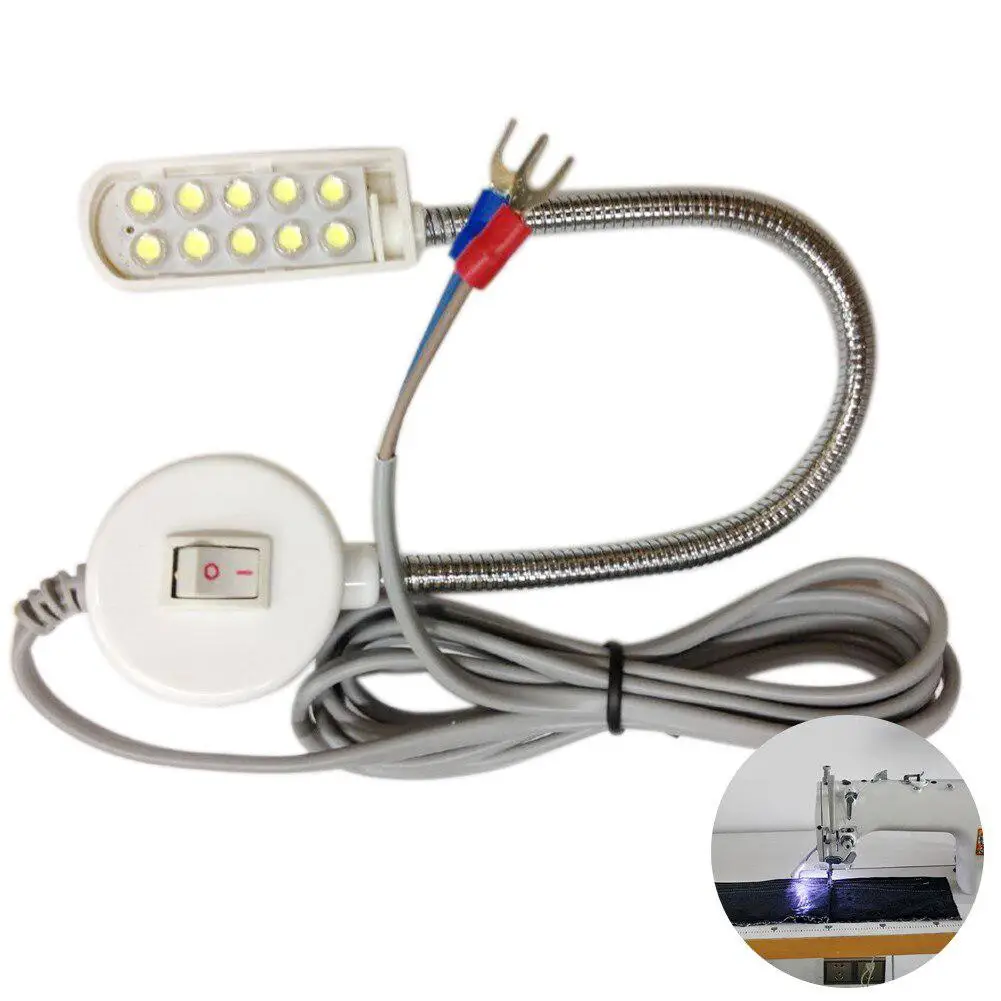 10 светодиодный портативный швейный станок светильник Магнитная Монтажная база