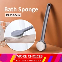 long handled gray back scrubbing bath bathing brush painless bathing sponge shower detergent soft sponge bathing brush