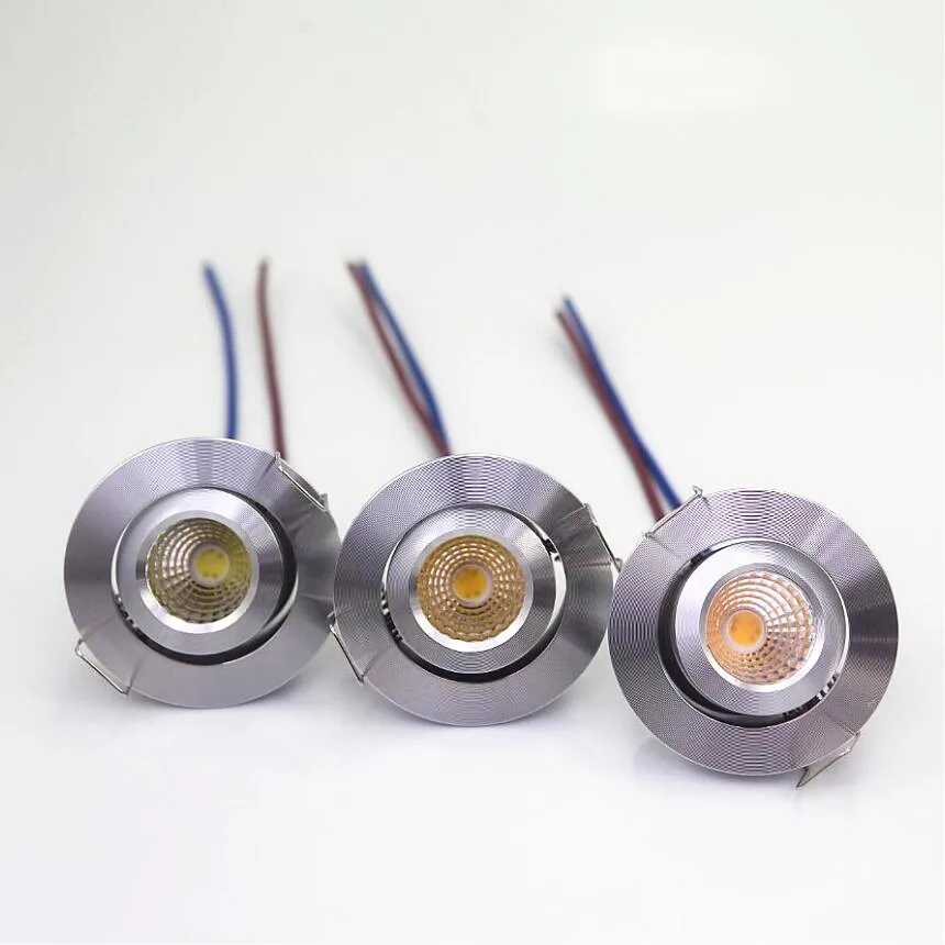 3 шт. высокое качество Вт с регулируемой яркостью мини светодиодный светильник COB