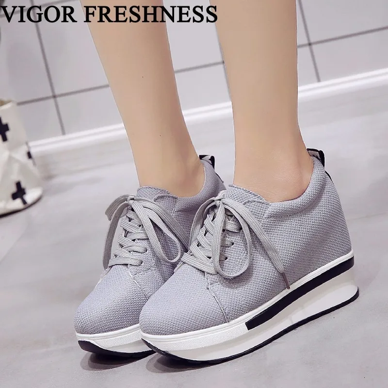 VIGOR свежесть Скрытая каблук Женская обувь на платформе женские туфли-лодочки