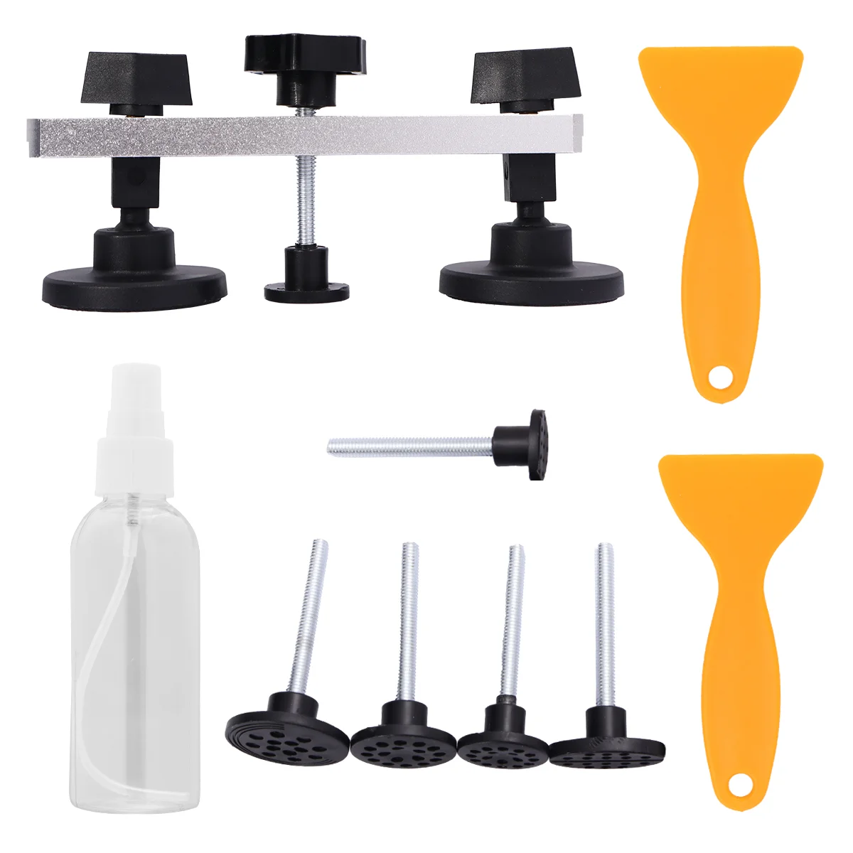 

1 компл. Инструмент для ремонта вмятин без покраски кузова автомобиля, Серебряный мост, вытягиватель вмятин, инструмент для ремонта