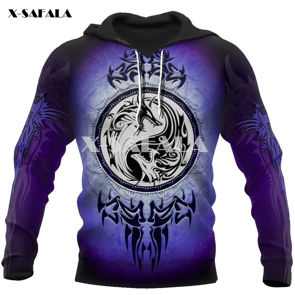 

Amazing Yin YangDragon Spirit Tattoo 3D Print XS-7XL Hoodie Man Women Harajuku Outwear Zipper Pullover Sweatshirt Unisex-19