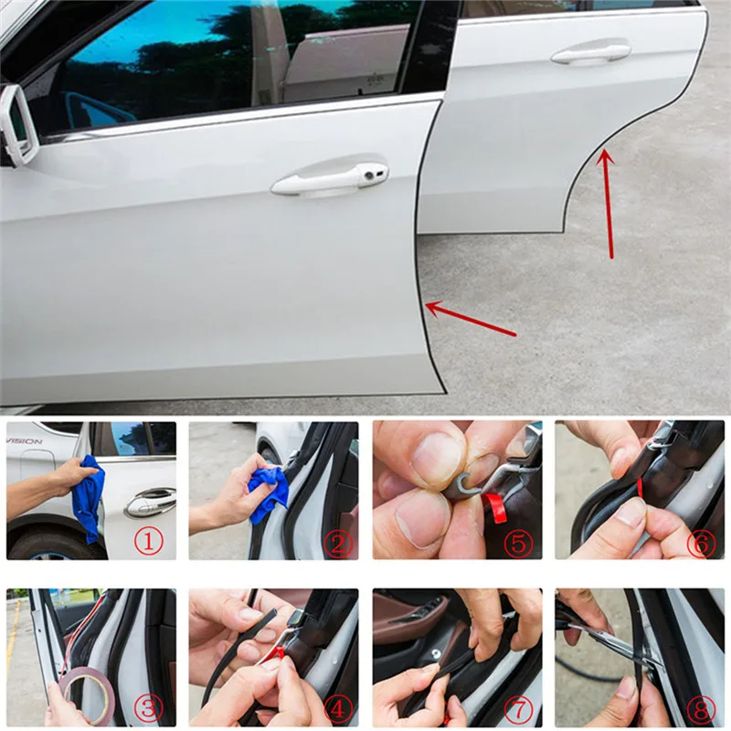 1 рулон 5 м автомобильные молдинги двери МОЛДИНГ ПОЛОСА хромированный кузов