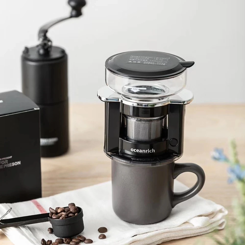 Кофеварка OCEANRICH S2 портативная с фильтром для автоматического заваривания