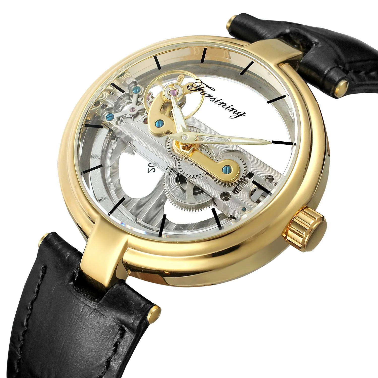 Ультратонкие серебряные автоматические механические мужские часы Tourbillon из натуральной кожи ремешок прозрачный циферблат спортивные часы мужские Relojes