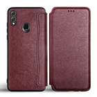 Чехол для Huawei Honor 8X из высококачественной искусственной кожи с откидной крышкой и слотом для карт без магнита для Huawei Honor 8X чехол coque funda