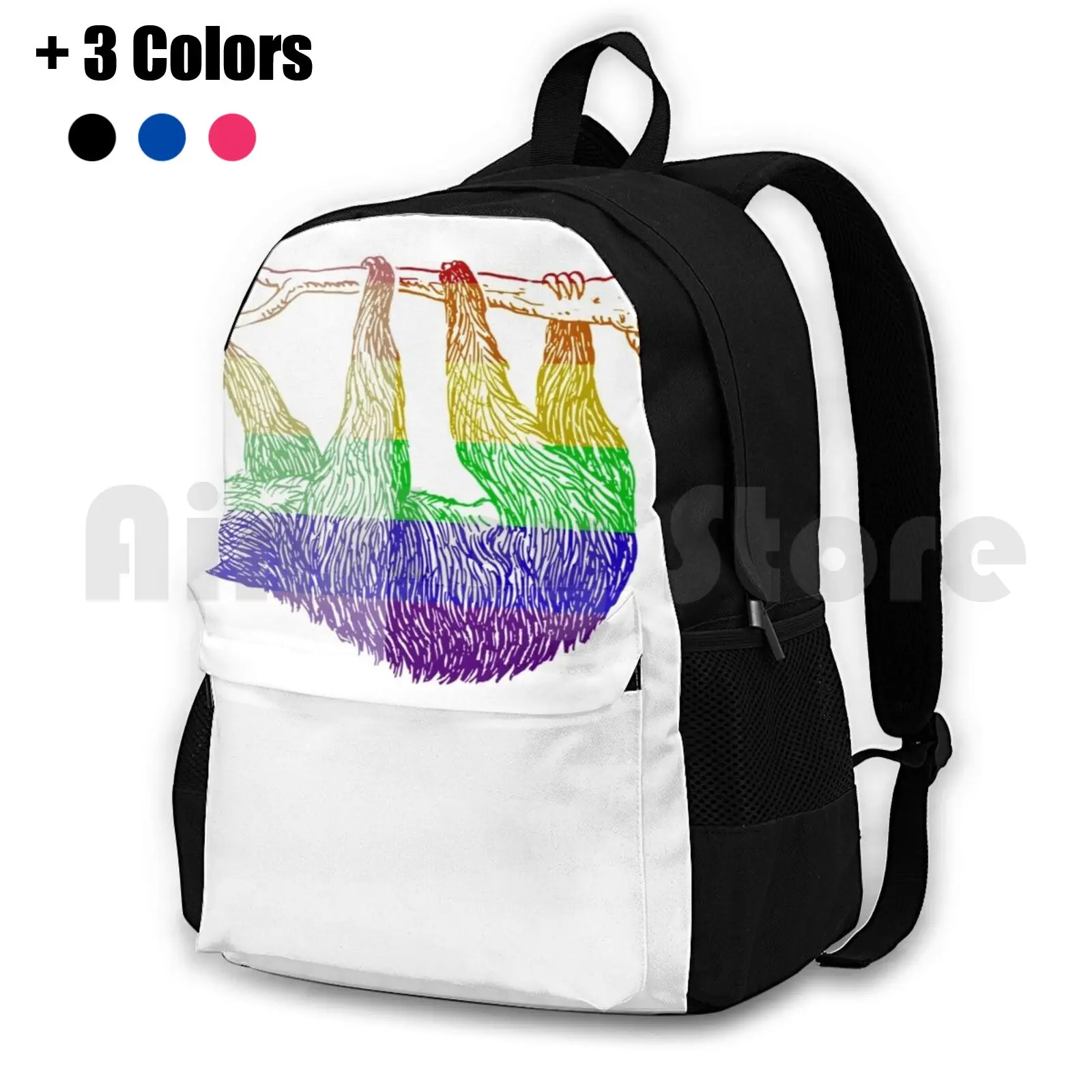 

Love U Tees Funny Rainbow Animals Sloth Pride Week Swag , Unique Rainbow Gifts Outdoor Hiking Backpack Riding Climbing Sports
